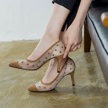 Women's Small Size Sexy Mid Heels Lace Dress Heel Pumps For Canada Petite Feet Girls