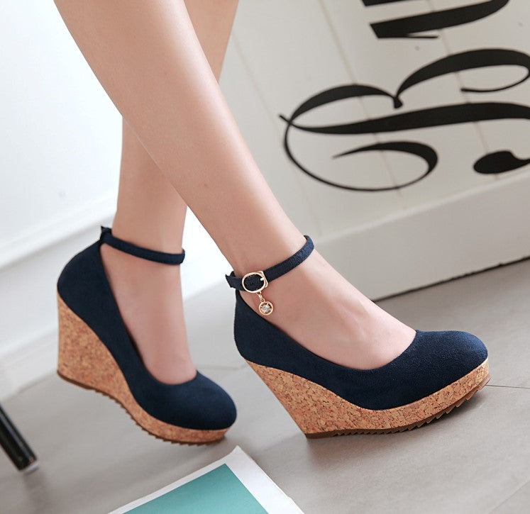 Women's Wedge Pump Shoes For Small Feet SS59