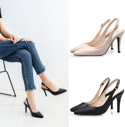 Womens Petite Size Slingback High Heels Pumps SS171