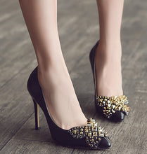Petite Size Rockstud Dress Heel Pumps SS256