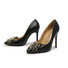 Petite Size Rockstud Dress Heel Pumps SS256