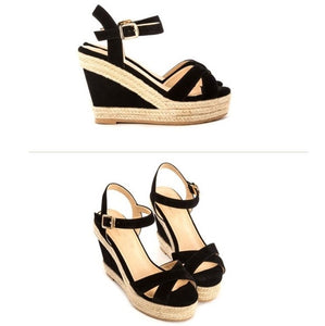 Womens Small Size Wedge High Heels Sandals SS119