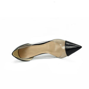 Womens Small Size Clear Heels Pumps SS318