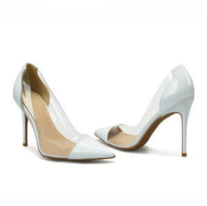 Womens Small Size Clear Heels Pumps SS318